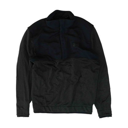 Black Solid 1/4 Zip Pullover
