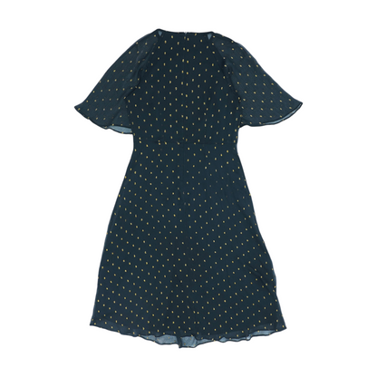 Black Print Midi Dress