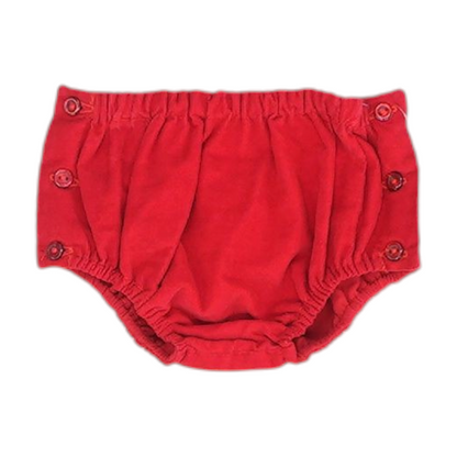 Red Solid Knit Shorts