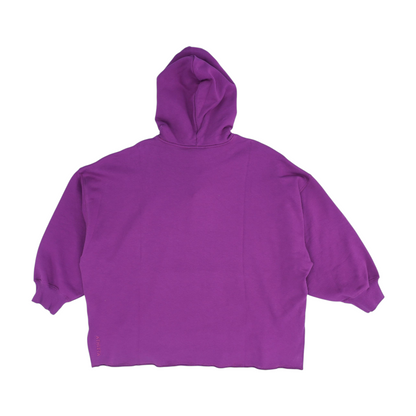 Magenta Solid Hoodie Pullover