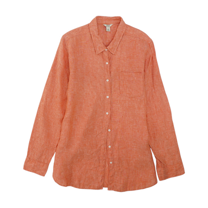 Orange Button Down