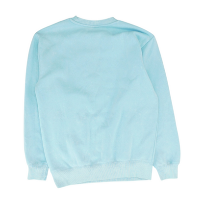 Blue Solid Sweatshirt Pullover