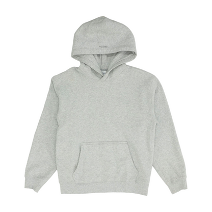 Gray Solid Hoodie Pullover