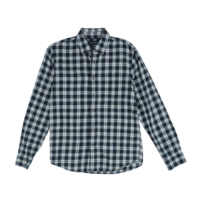 Black Plaid Flannel Button Down