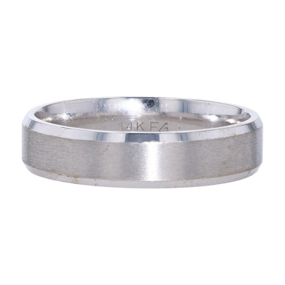 14K White Gold Band
