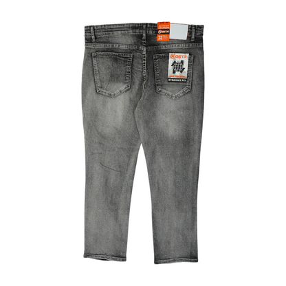 Gray Straight Jeans