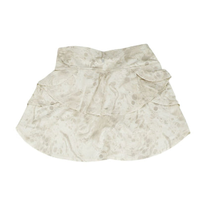 Beige Tie-Dye Mini Skort