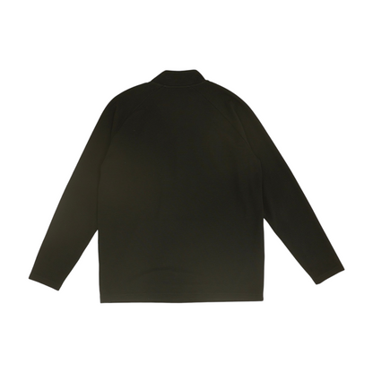 Black Solid 1/4 Zip Pullover
