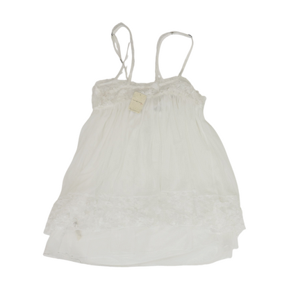 White Solid Nightgown
