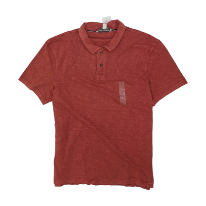 Red Solid Short Sleeve Polo