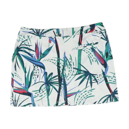 White Abstract Skirt