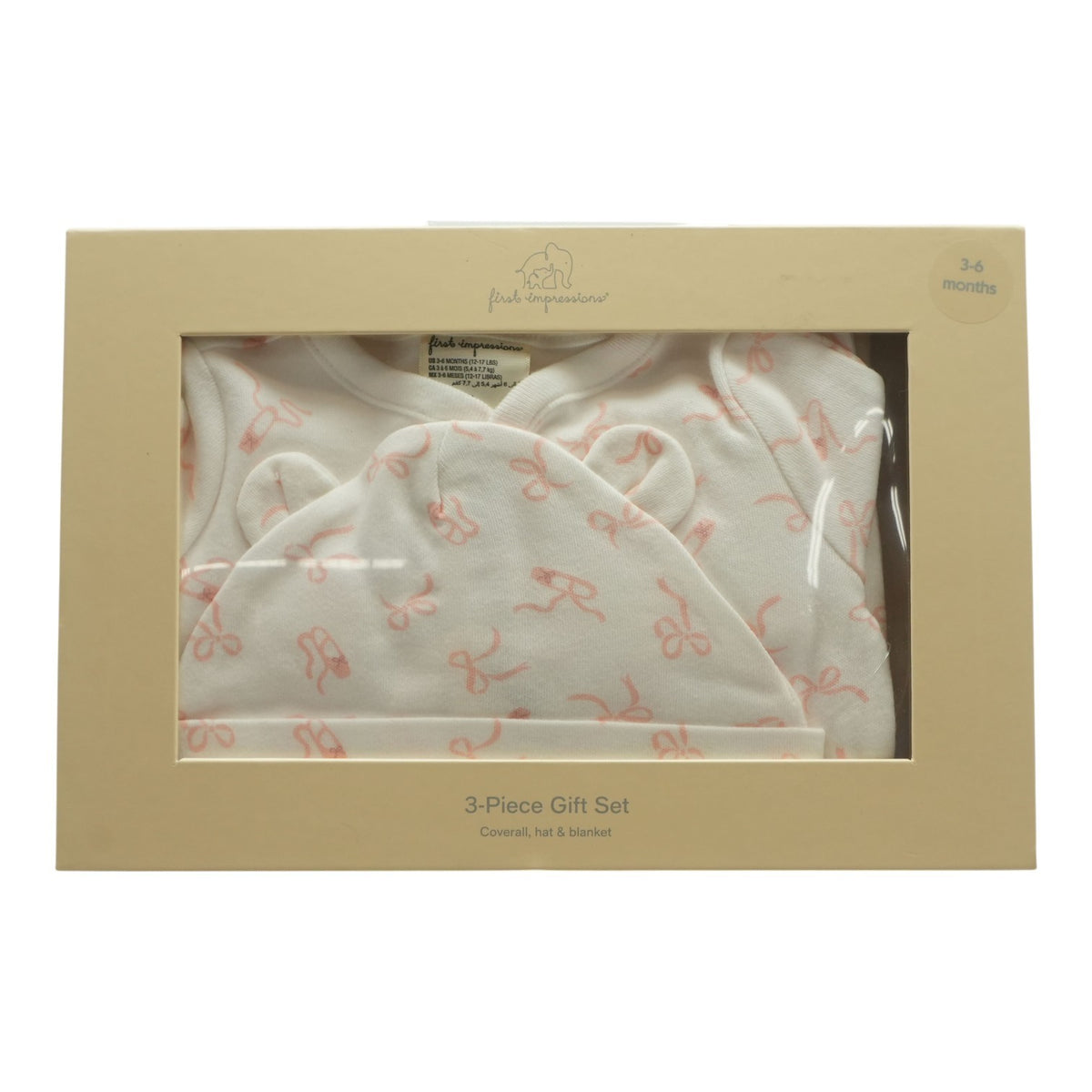 3 Piece Gift Set - Pink Ballerina Print