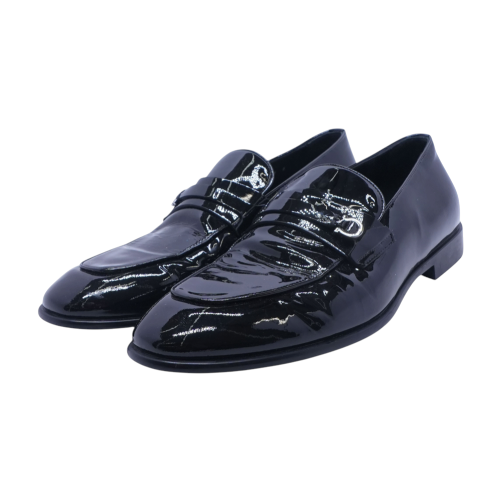 Desio Patent Leather Loafers in Black