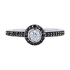 1/3 ctw 9K White Gold Diamond Engagement Ring – Image 1