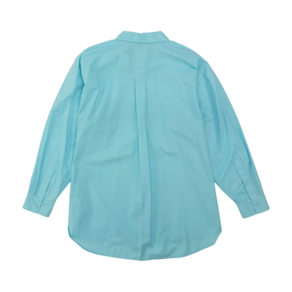 Blue Petite Button Down