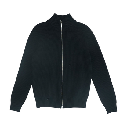 Black Solid Pullover Sweater