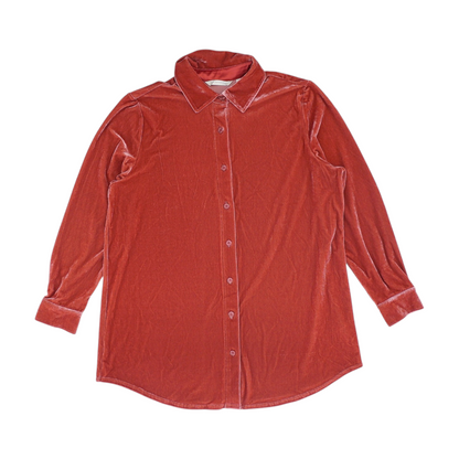 Red Button Down