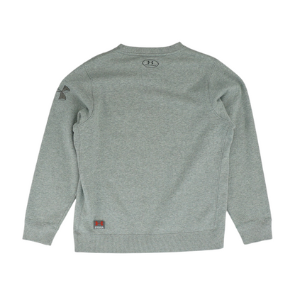 Gray Solid Sweatshirt Pullover