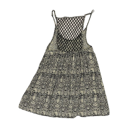 Beige Animal Print Sleeveless Blouse