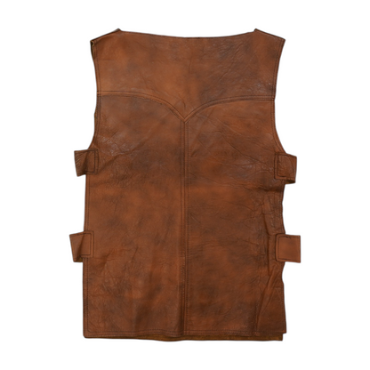 Vintage Brown Solid Vest