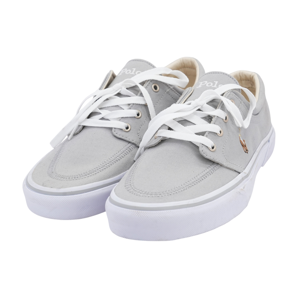 Gray Lace-Up Casual Shoes