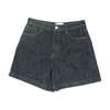 Indigo Solid Denim Shorts