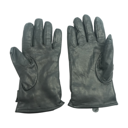 Black Leather Gloves