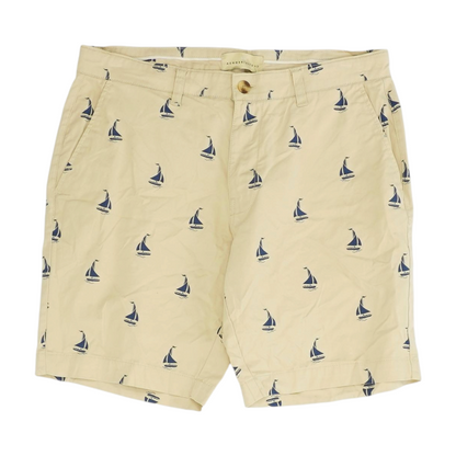 Tan Print Chino / Khaki Shorts