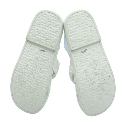 White Flat Sandals