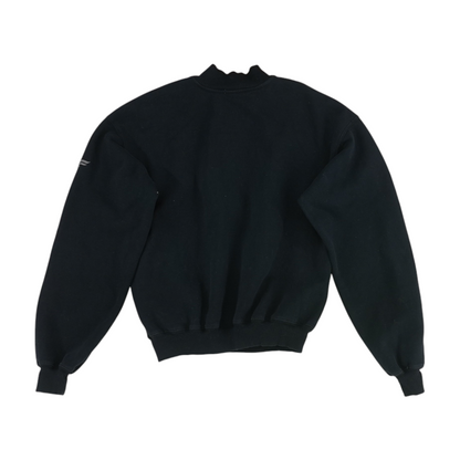 Black Solid 1/4 Zip Pullover