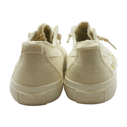 Beige Low-Top Athletic Shoes