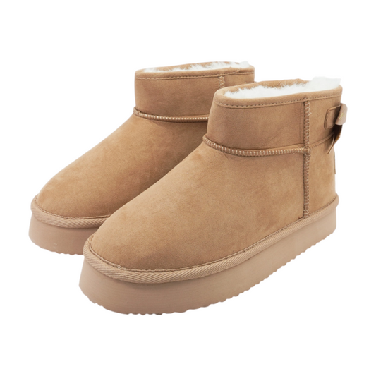 Beige Winter Boots