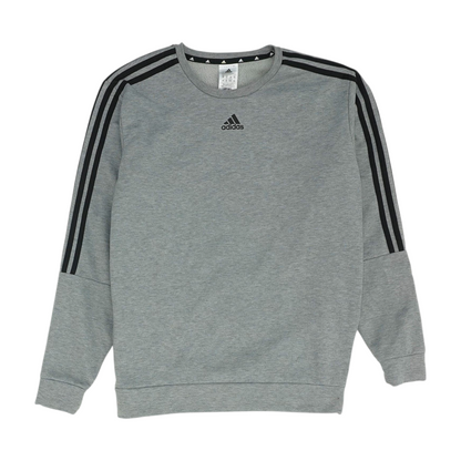 Gray Solid Sweatshirt Pullover
