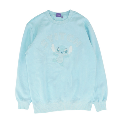 Blue Solid Sweatshirt Pullover