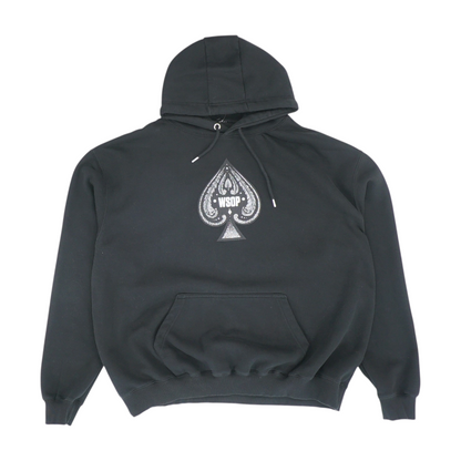 Black Graphic Hoodie Pullover