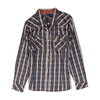 Navy Plaid Button Down