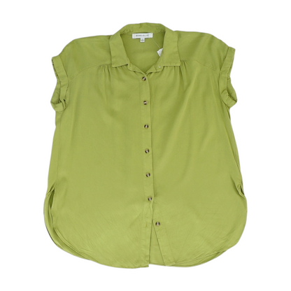 Green Button Down