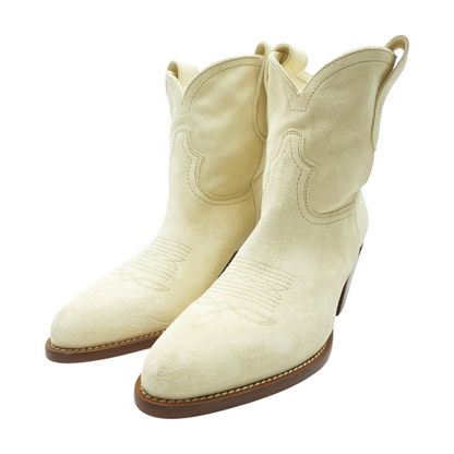 Calfskin Suede Western Cowboy Boots