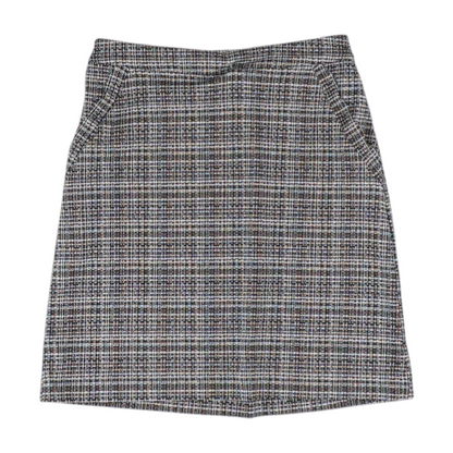 Black Print Mini Skirt