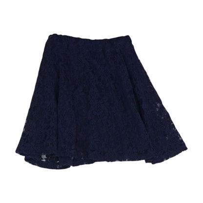Navy Solid Mini Skirt