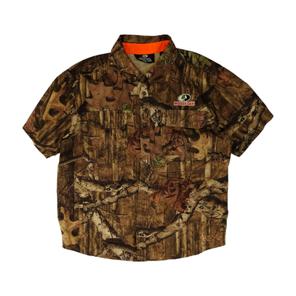 Green Camo Outdoor Button Down