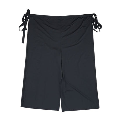 Black Solid Active Pants