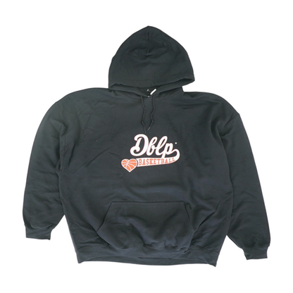 Black Plus Size Solid Hoodie Pullover