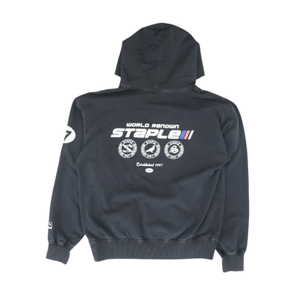 Black Solid Hoodie Pullover
