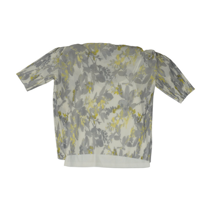 White Floral Blouse