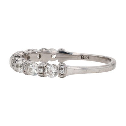 5/8 ctw 14K White Gold Diamond Band Ring