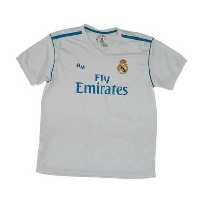 Men's White Real Madrid Short Sleeve Jersey