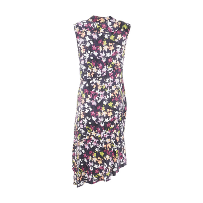 Black Floral Midi Dress