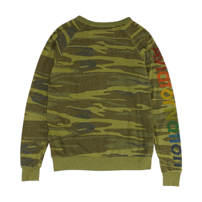 Green Camo Sweatshirt Pullover