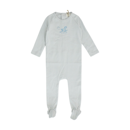 Gray Long Sleeve One-Piece
